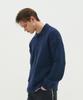 Blond9 Button Collar Knit Cardigan_Navy