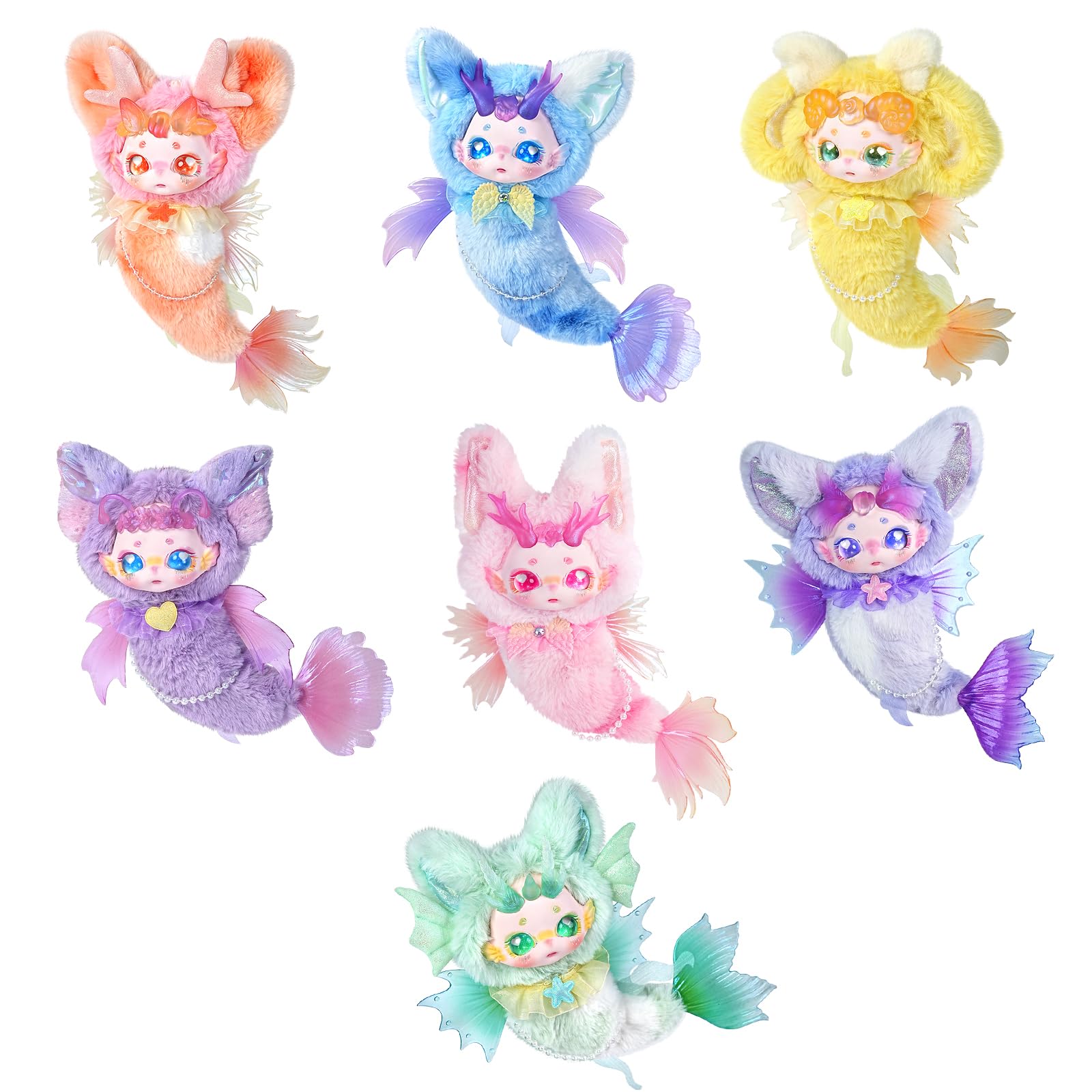 

ICY Fortune Days 30cm Mermaid Series Plush Doll, 1 Box, Polyester, PVC, and ABS, Painted, Gift