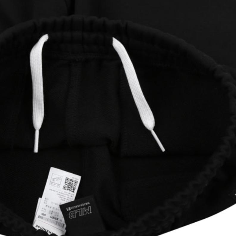 New MLB Knitted Sports Pants Unisex Black 31PT01111-50L