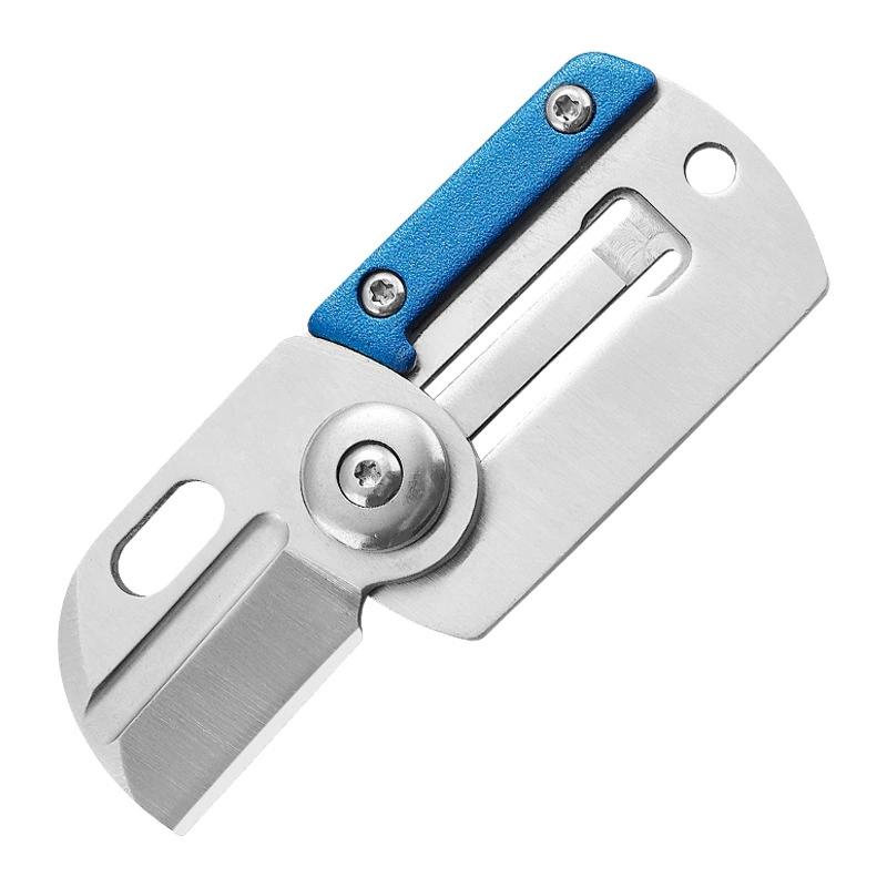 Mini Pocket Knife Stainless Steel Folding Knife Outdoor Survival EDC Tools Gadget Keychain Pendant Box Letter Opener