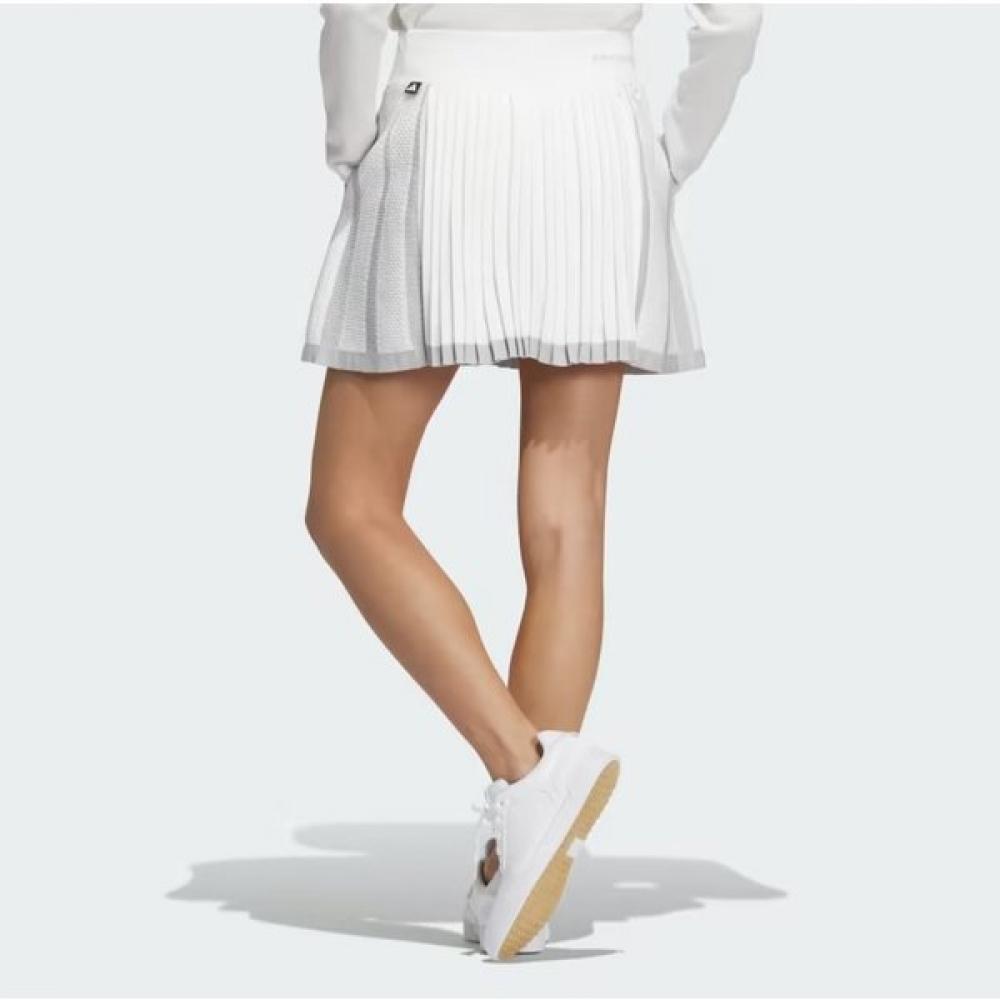 AdidaS Golf 23fw Women S Skirt Primeknit Flare Skirt Hz6105 White