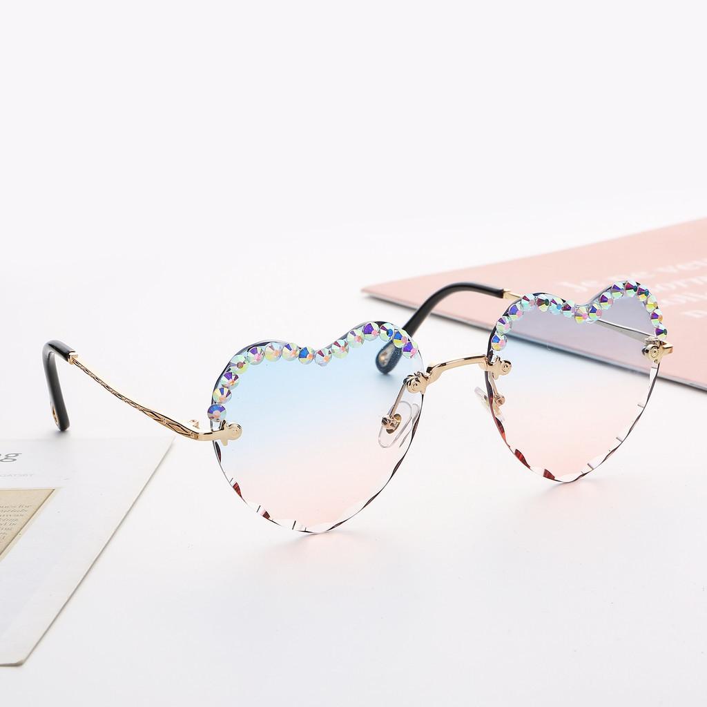

Stylish Heart Gradient Sunglasses Women Fashion Outdoor Sun Uv Protection StyleE