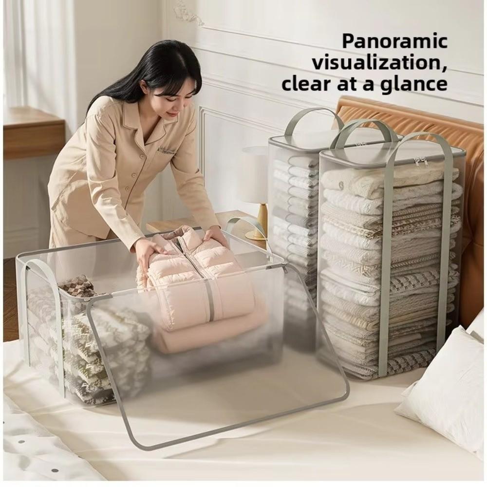 Transparent Blanket Storage Bag Large Capacity Moving Storage Bag Clothing Storage Bag  Household