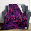 1pc Floral Patterns Blanket, Lightweight Flannel Throw Blanket for Sofa, Bed, Travel, Camping, Living Room, Office, Couch056