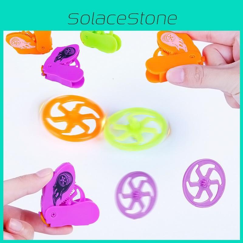 Gyroscope Toy Rotating For Kids Desk Battle Game Durable Plastic Handoperated