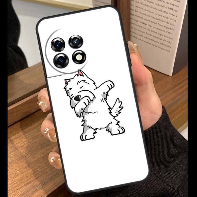 

Cartoon Westie Dog Case For OnePlus 15 13 12 11 10 15R 13R 12R 10T 13T OnePlus Nord 5 CE 4 3 Lite N20 N30 Cover OnePlus Nord N20