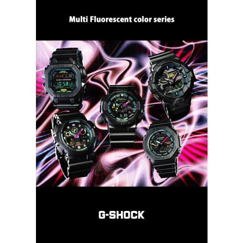 Casio G-Shock Multi Fluorescent Color Series GA-700MF-1AJF Men's Watch, Black X Fluorescent