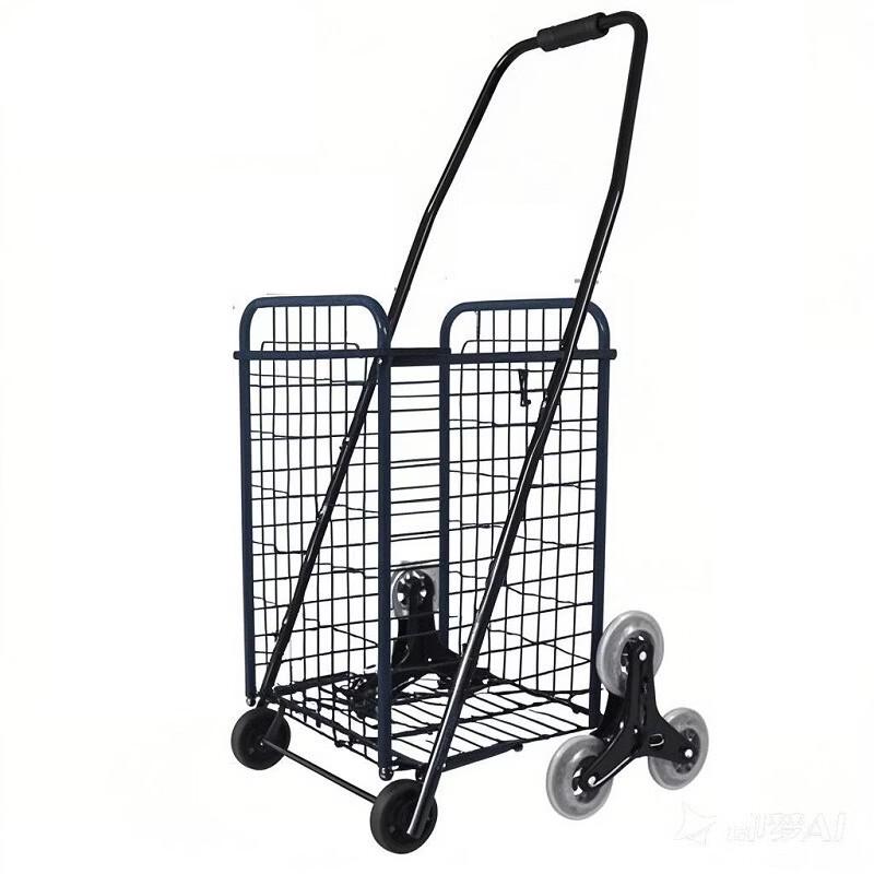 Handun 8-Wheel Stair Climbing Shopping Cart