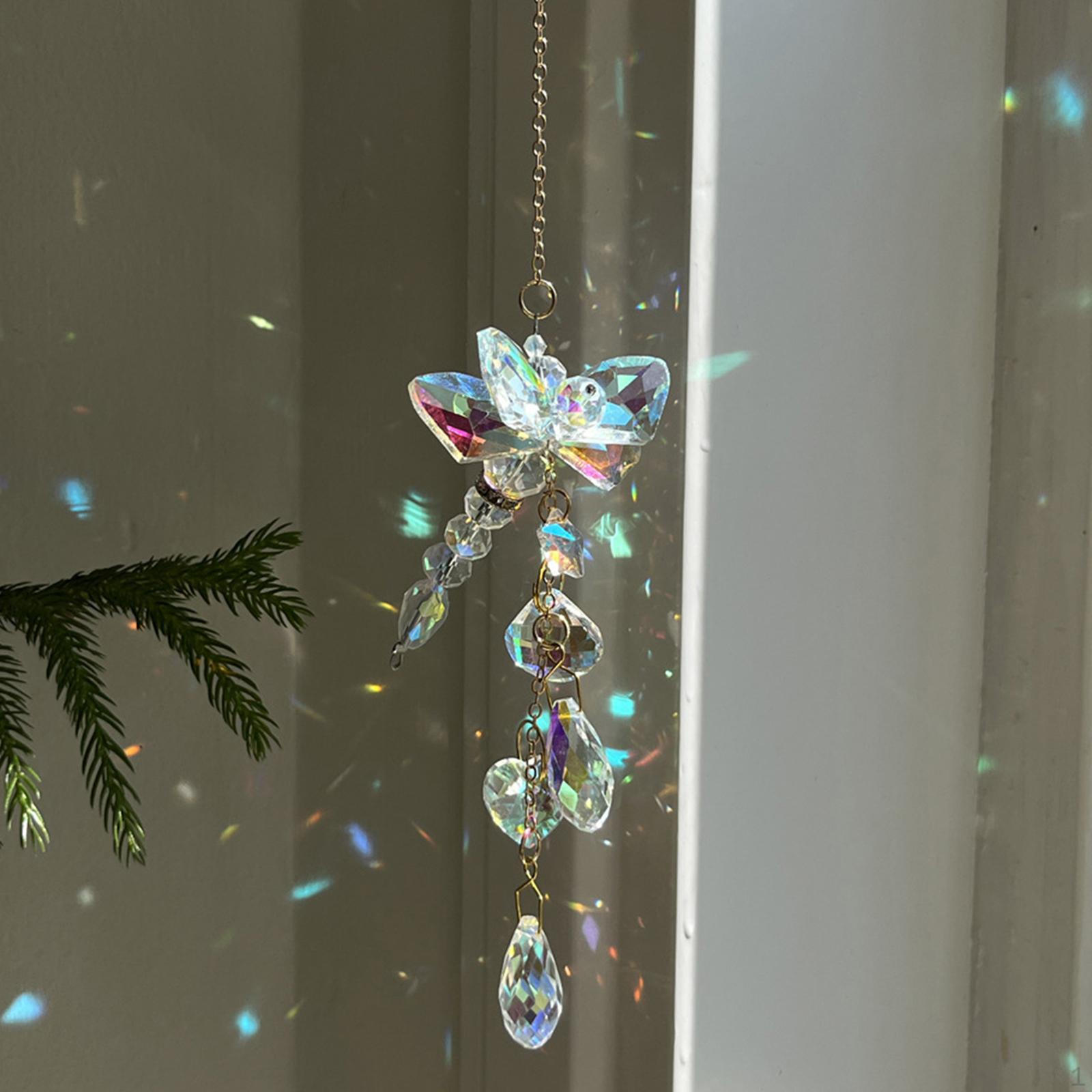 

Hanging Window Charm Wind Chime Pendant for Indoor Outdoor Garden Use Dragonfly