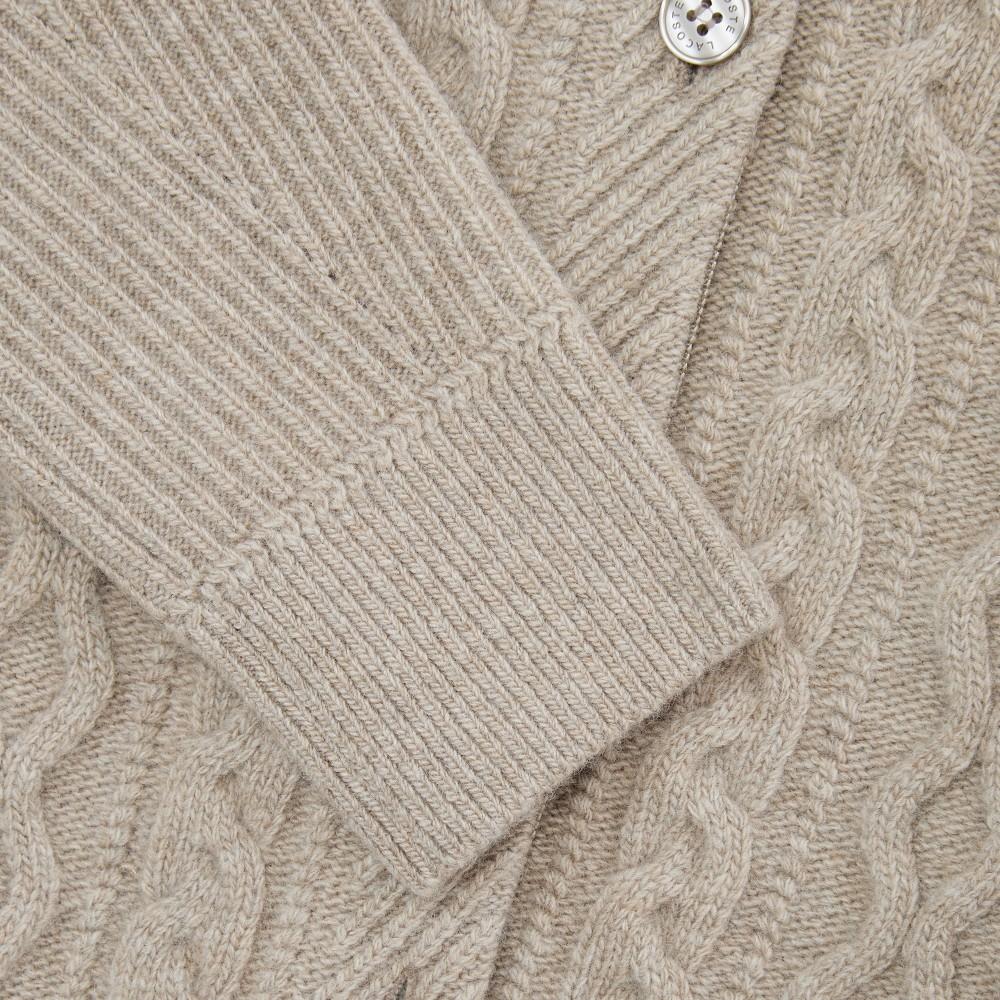 [Lacoste] Women's Cable Crop Cardigan AF789E-55N02S