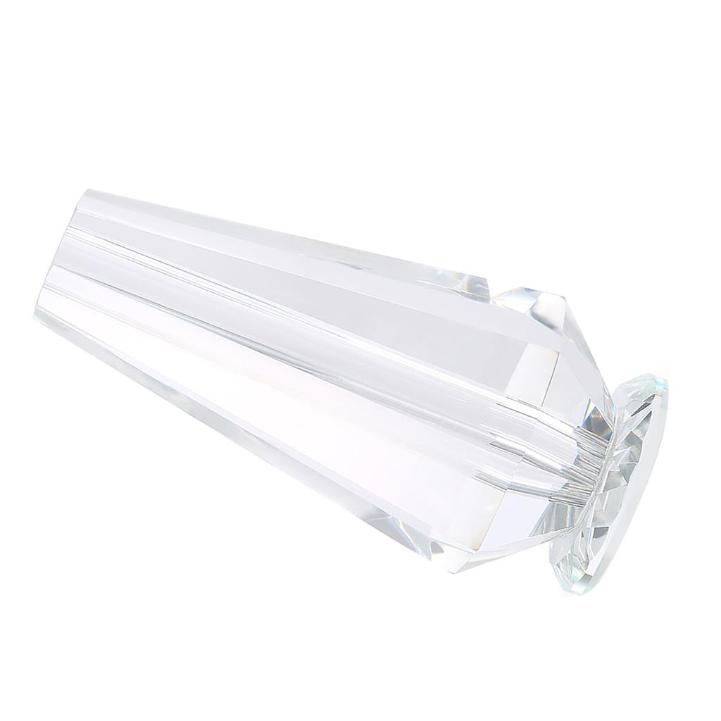 1pcs Clear Eelegant Crystal Vase Craft Decoration for Crystal Rose Flower