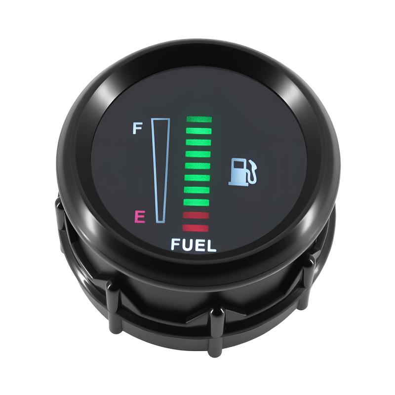 52mm Car Digital Fuel Level Meter Gauge 240-33ohm Fuel Tank Level Indicator LED Display Oil Level Gauge For 12V Car Vehicle