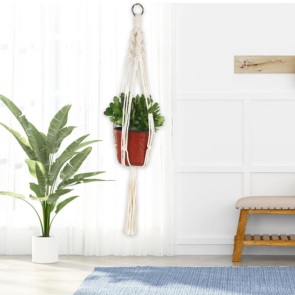 Macrame Handmade Plant Hanger Baskets Flower Pots Holder Balcony Decor