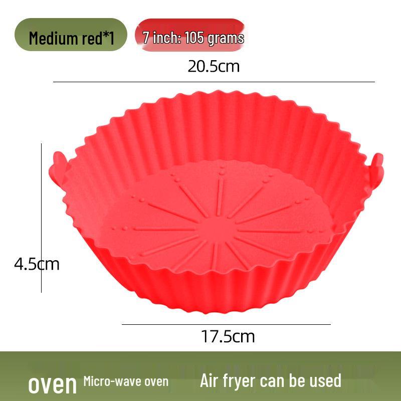 Silicone Air Fryer Mat: Heat-Resistant, Non-Stick Baking Mat for Round Pans