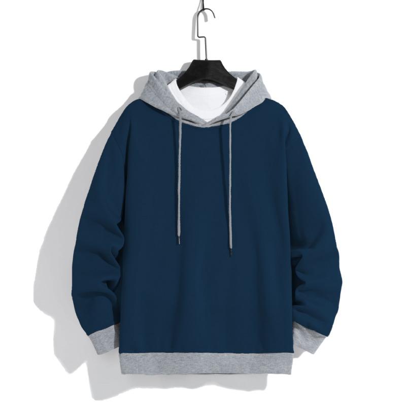 Men S Casual Hooded Sweatshirt Long Sleeve Loose Fit