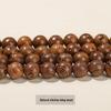 Golden Sandalwood Round Beads - Loose Wooden Beads for DIY Buddhist Jewelry & Accessories