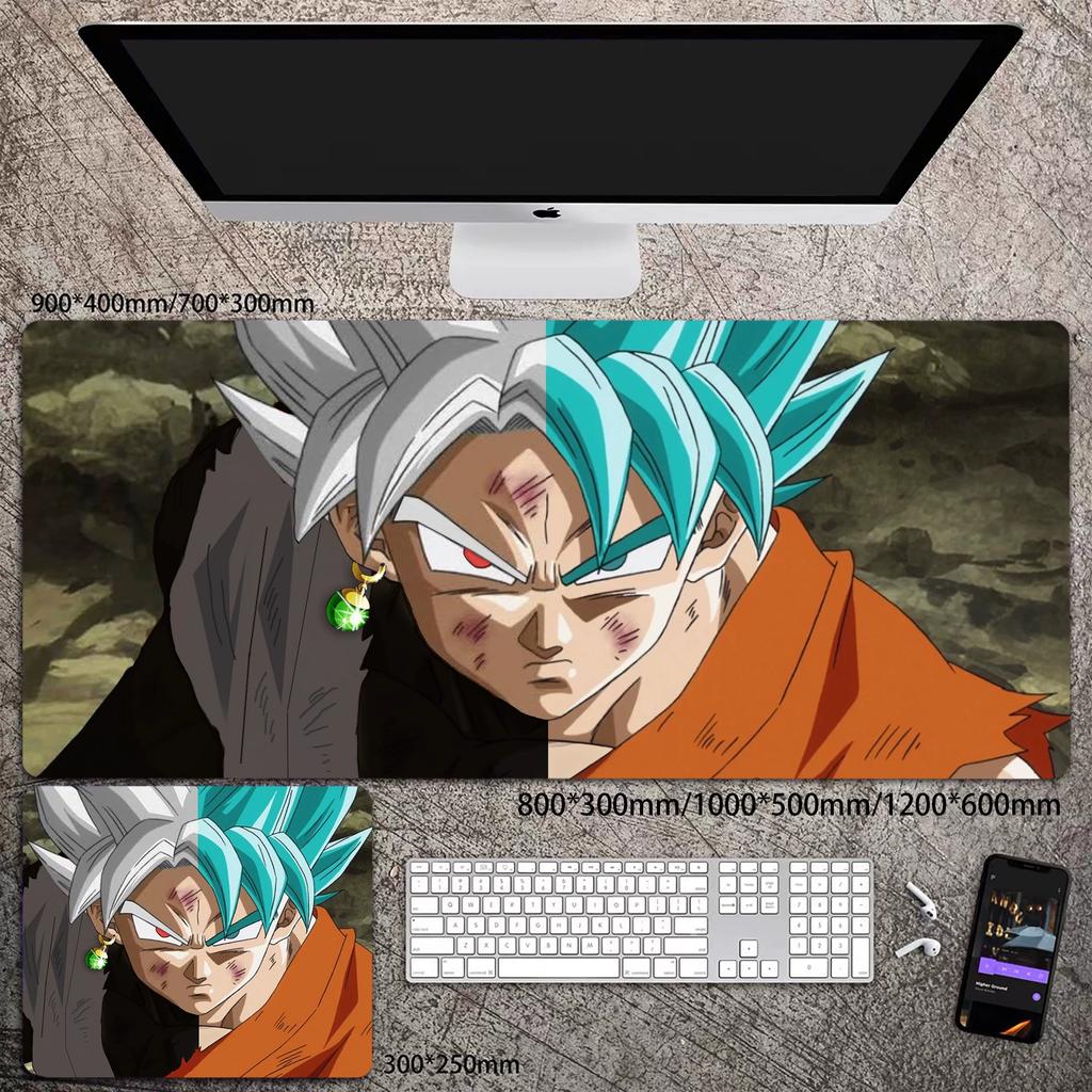 Skórzana podkładka pod mysz do biura Wysoka rozdzielczość Drukowanie Dragon Ball Mata na biurko Uroczy Son Goku Zablokowana krawędź Duży Pogrubiony Mata na biurko komputerowe Podkładka do pisania Klawiatura