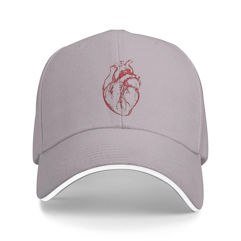 Heart Baseball Cap Thank My Heart Unisex Women Design Hip Hop Hats Spring Fitted Retro Hunting Camping Sun-Proof Baseball Caps