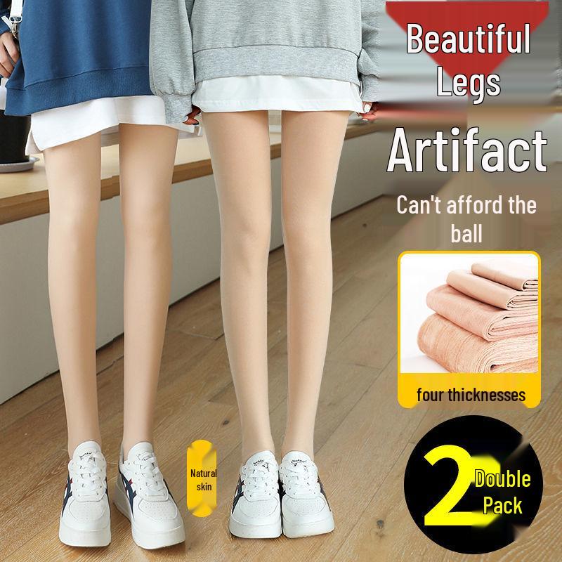 

Women s Natural-Look Fleece-Lined Pantyhose: Autumn/Winter Medium-Thick, Spring/Autumn Thin, Flesh-Colored Stockings Spring/Autumn Thin 25-28°C [One Size]