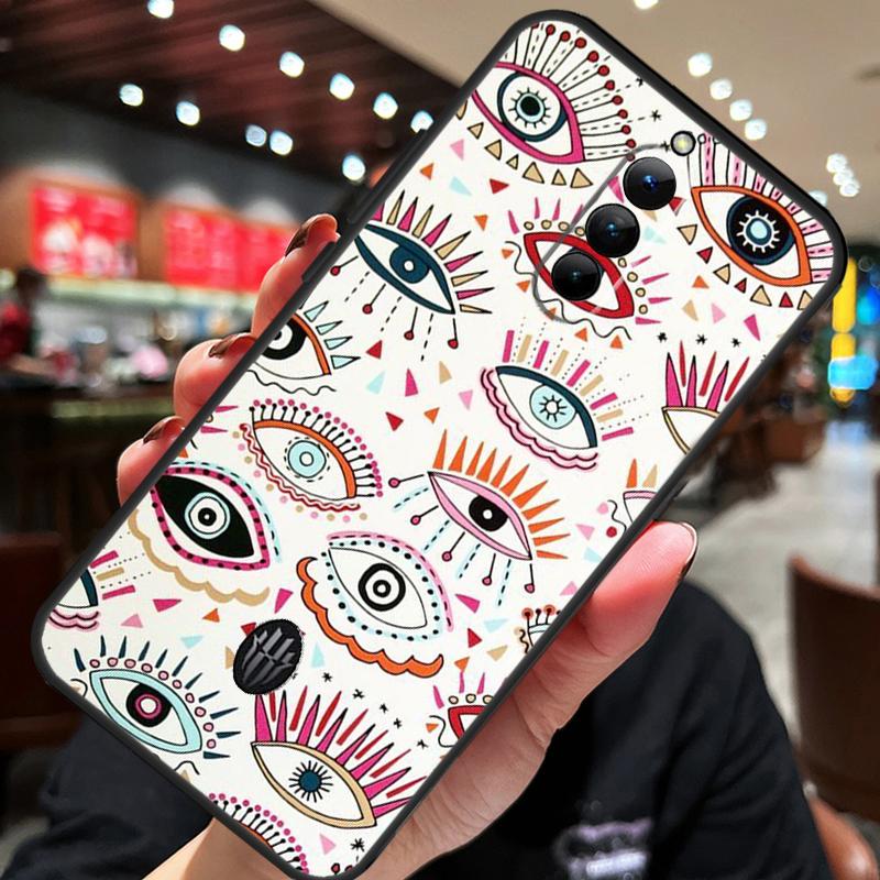 Lucky Eye Blue Evil Eye Print Case For ZTE Nubia Red Magic 8S 9S 10S 8 9 10 Pro Plus 6S 7S 6 7 Pro 5G 6R 11 Pro Plus Cover
