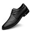 Business-Freizeitschuhe Lederschuhe Britische niedrig geschnittene Schnürschuhe weich gefederte Hochzeitsschuhe Britische Freizeitschuhe