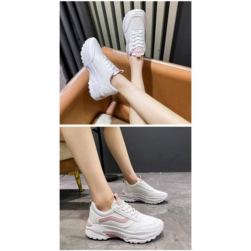 Летние дышащие модные кроссовки с мягкой подошвой 41 розовый — фото 8