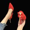 Ladies Pumps Sexy Stilito Super High Heel Women's Shoes Pointed Toe Young Casual Korean Style 39 Popular Chic Point Spring Shoe