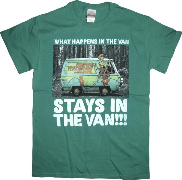 Скуби-Ду Остается В Машине Абсолютно Новая Официально Лицензированная Футболка Унисекс XXXXL