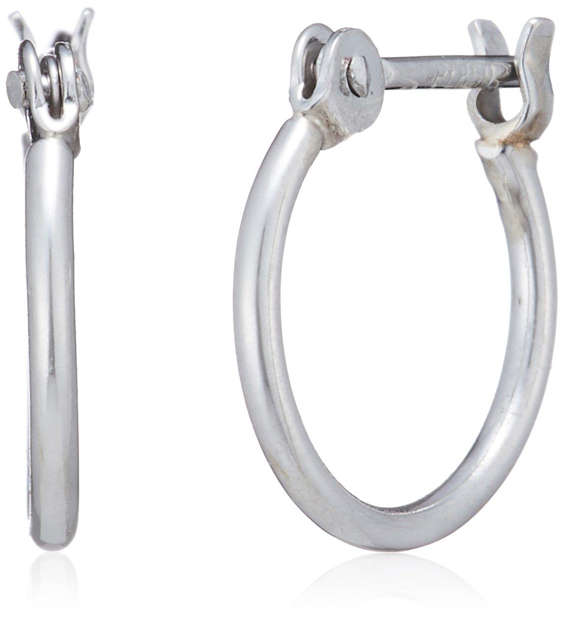 

ESTELLE [Official] Women s Platinum Hoop Earrings (S) 0201-5832-0010-0000