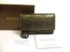 Authentischer GG Imprimé Metallic Brown Leder 6 Bilder Schlüsselanhänger #b227 Vom Verkäufer überholt