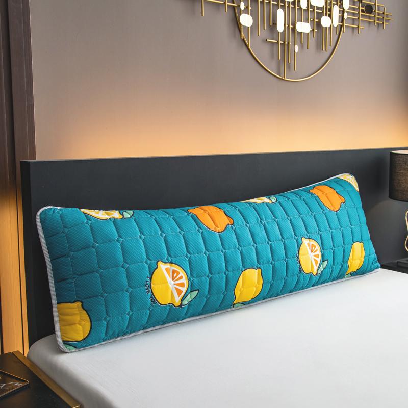 120/150/180 cm Jednostranný prošívaný dlouhý povlak na polštář Kreslený tištěný krásný dekorativní tělový povlak na polštář pro domácí hotel