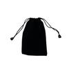 Black Velvet Drawstring Bag for Jewelry and Earphones