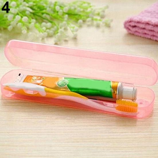 Portable Travel Camping Toothbrush Toothpaste Storage Box Protective Cover Case