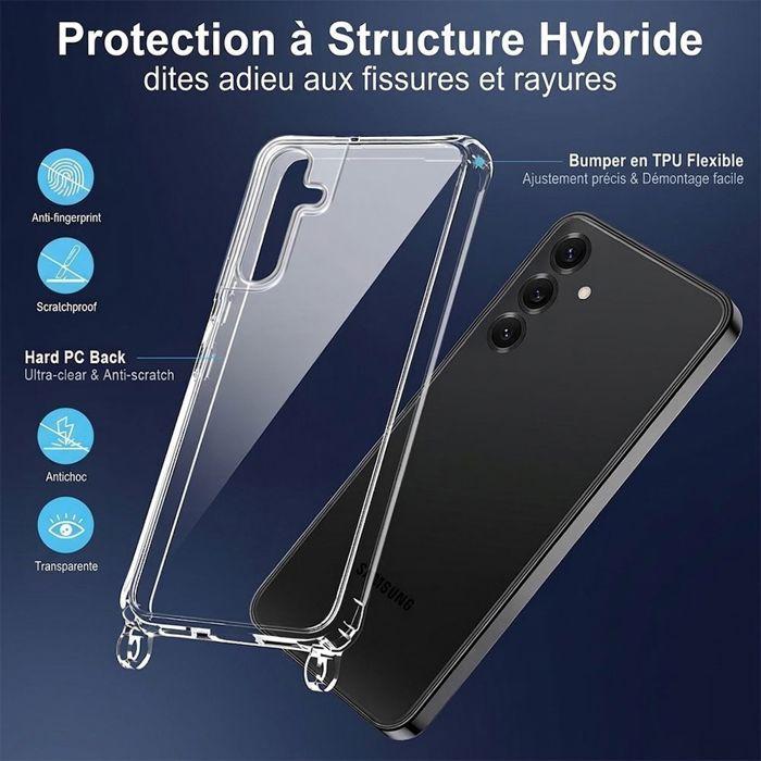Case for Samsung Galaxy A36 5G, Transparent Anti-Scratch Protection with Brown Lanyard