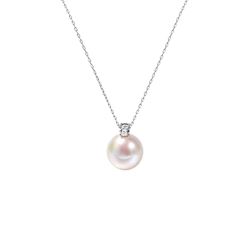 10-11mm Pearl Silver Necklace, Pendant Necklace, Neck Accessories