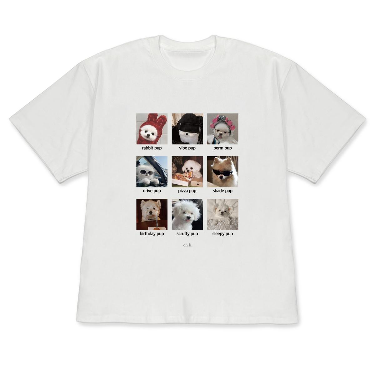 

Funny Puppy Mood Grid Graphic Tshirt Versatile ShortSleeve White Casual Crew Neck Top Cute Quirky Dog Meme Tee for Women Unisex 4XL