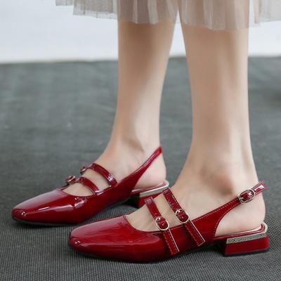 Modne Baleriny Sandały Damskie Eleganckie Płaskie Buty Projektant Zapięcie Mokasyny Buty Kobieta 2025 Lato Slingback Sukienka Sandały Damskie