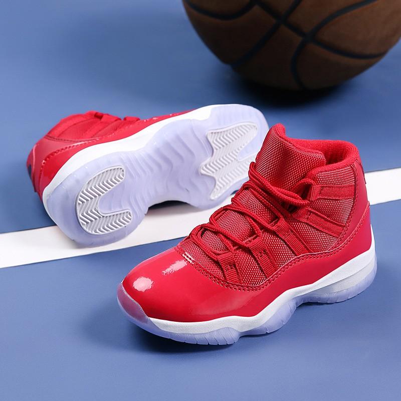 Kids Boys Basketball Shoes Mesh Breathable Mid-Top Sneakers All