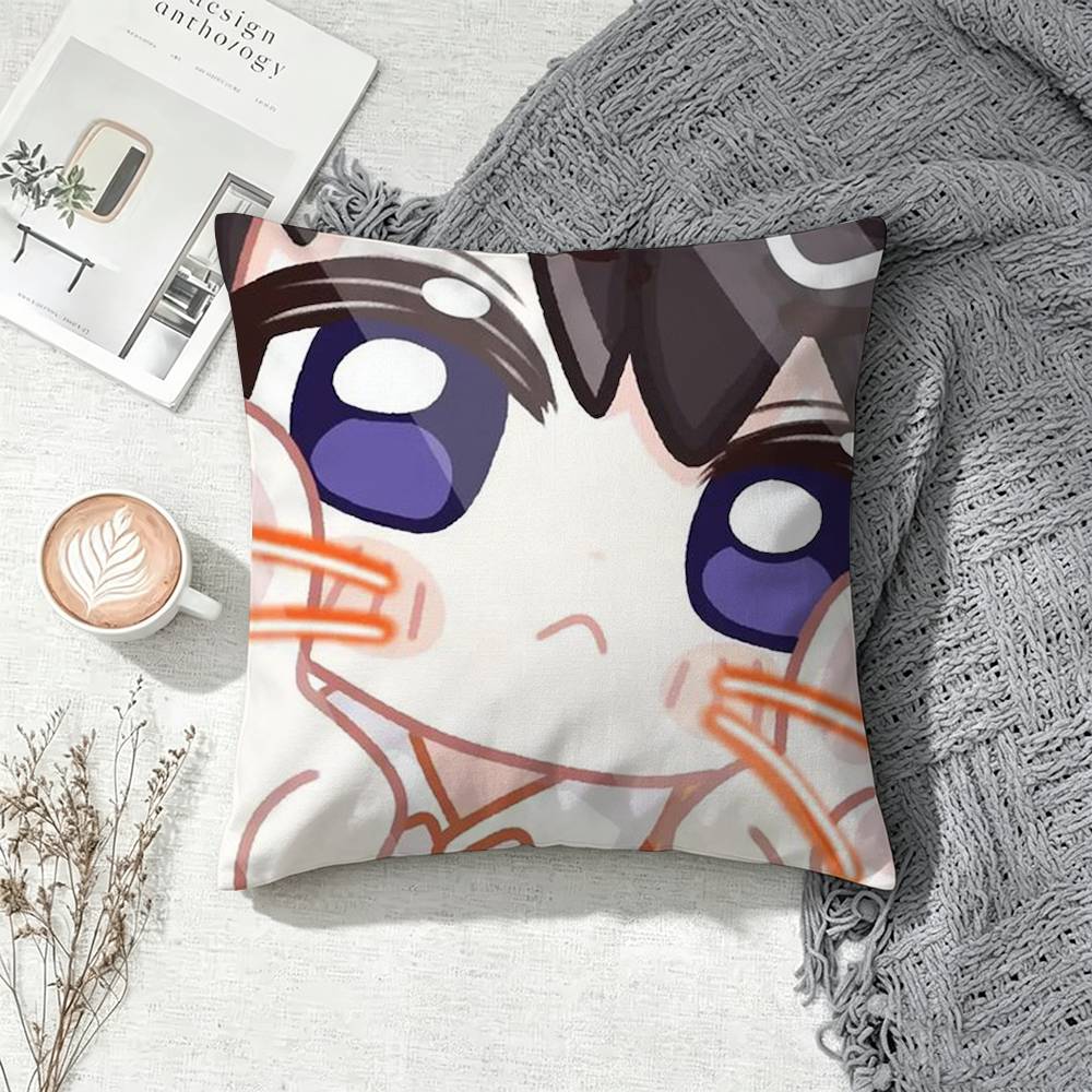 Cute Love and Deepspace Caleb Square Double-Sided Printed Pillow Case Sofa Cushion Cover Bedroom Bedside Decor