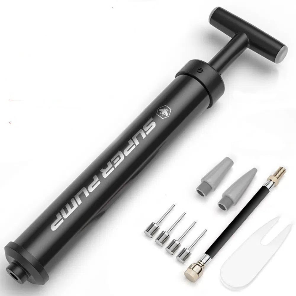 

Многофункциональный велосипедный насос для мячей высокого давления, футбольный насос, насос для горного велосипеда, спорт на открытом воздухе чёрный