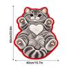 Soft Cat-Shaped Area Rug 2D Bedside Door Mat Cute Entryway Floor Mat  Home Decor
