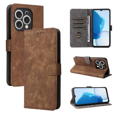 Capas flip para [Doogee N55 Plus] Proteção completa de couro PU com função [bloqueio de RFID] Capas de telefone
