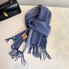 Christmas scarf women's winter senior sense versatile red plaid scarf student couple thickened warm shawl