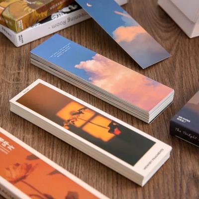 30 Pcs/bag Ins Style Warm Series Creative Hand Account DIY Decor Bookmarks Stationery Student Office Supplies Back To School