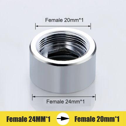 1 DB M24 Átalakítás 16 18 19 20 22 24 1/2'' Belső x Belső Csaptelep Adapter Konyha Fürdőszoba Sárgaréz Vízszalag Csap