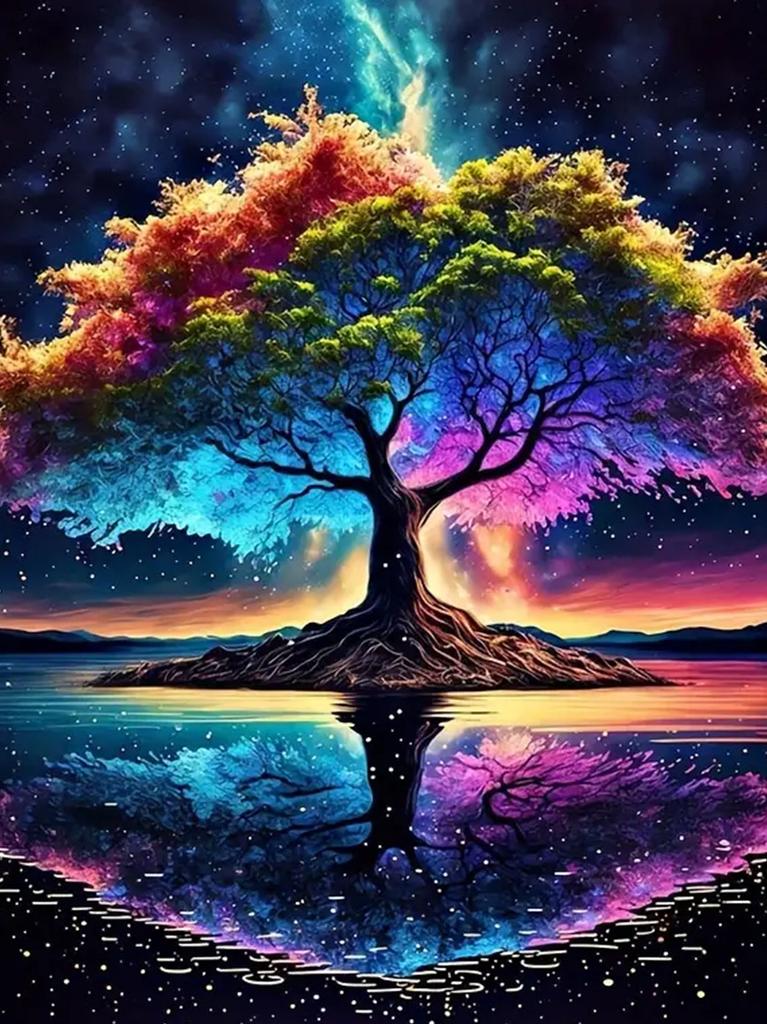 Diamond Painting 5D Full Diamond Painting DIY Square Diamond Round Diamond Home Landscape Moon Decoration Painting