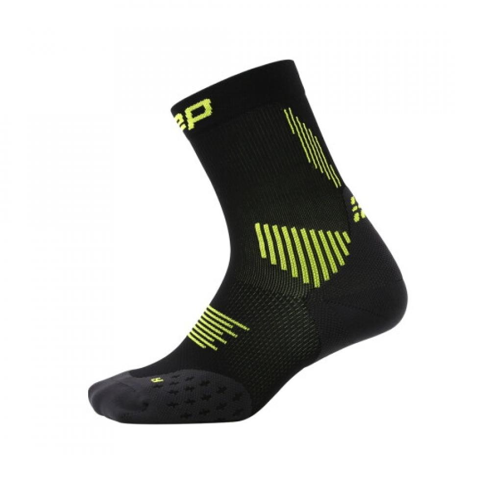 Cep Women S Core Run compreSSion SockS Mid Cut 5.0 Black Lime Wp7clr