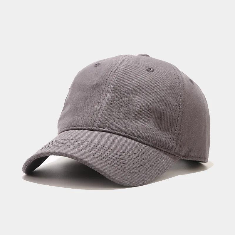 2025 Unisex Custom Solid Color Soft Top Baseball Cap Trendy Casual Snapback Hat Slimming Face Design