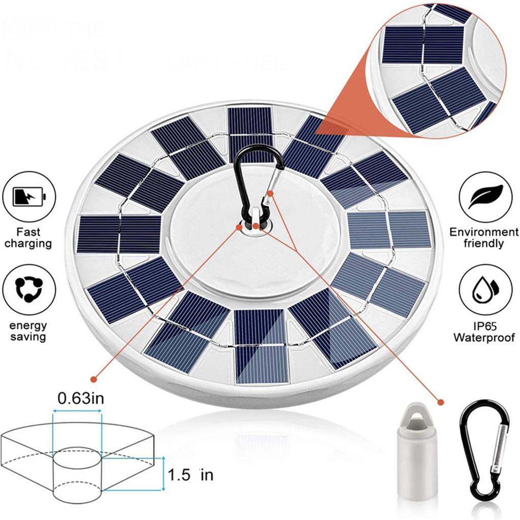 Solar Flagpole Lights 128LED Outdoor Camping Lights