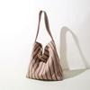 Blue Striped Shoulder Canvas Bag Versatile Tote Bag Plus Large Capacity Canvas Bag Portable